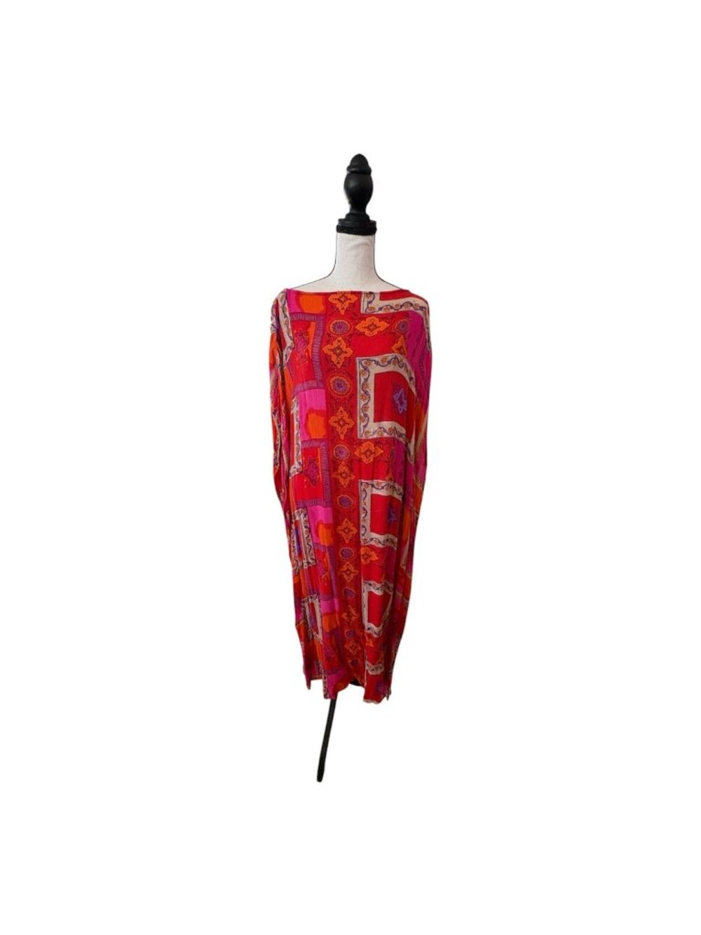 Vintage Original Anthony Vibrant Colored Rayon Kaftan Size Missy One Size